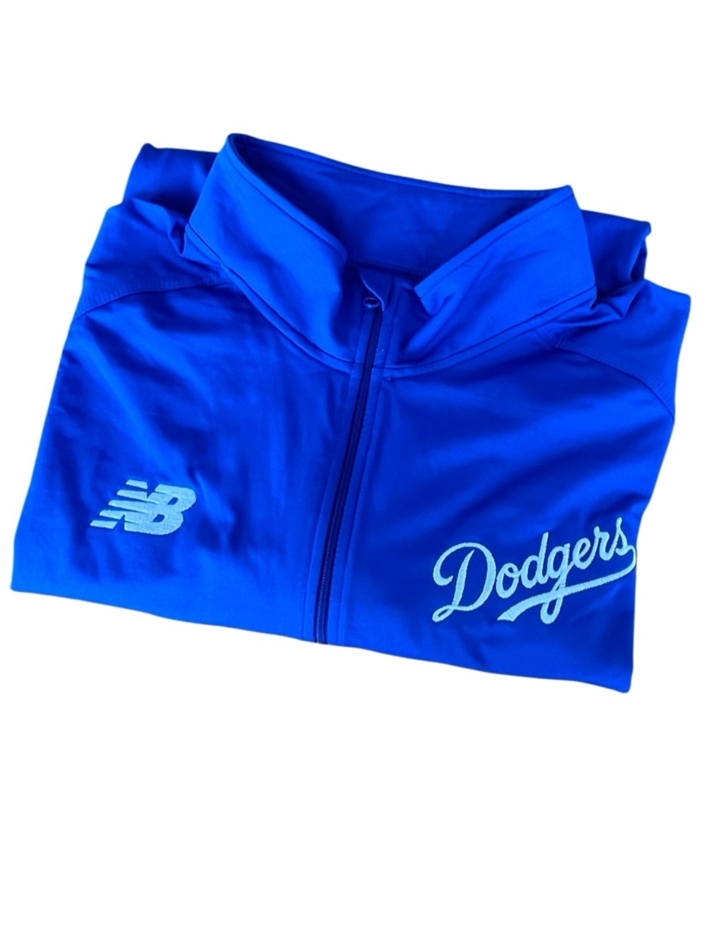 New Balance Los Angeles Dodgers Quarter Zip Pullover 3XL Blue Performance Jacket